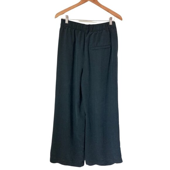 Free People Flowy Wide Leg Black Pants Size S (Fits 6–8) Stretch Waist - Picture 3 of 5